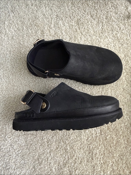 UGG Shoes - UGG Women's Black Backstrap Clog Mules